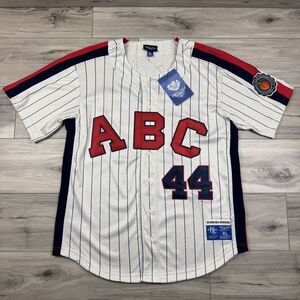 NWT Ebbetts Field Flannels Atlanta Black Crackers Jersey XL #44 Aaron Braves